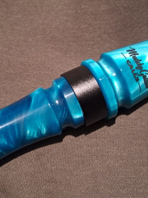 Pearl teal acrylic goose call
