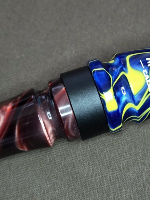 Royal blue swirl acrylic goose call